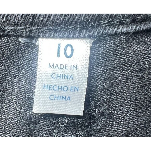 Seven7 Weekend Shorts Womens 10 Black Denim Cutoff Distressed School Summer - Picture 13 of 16